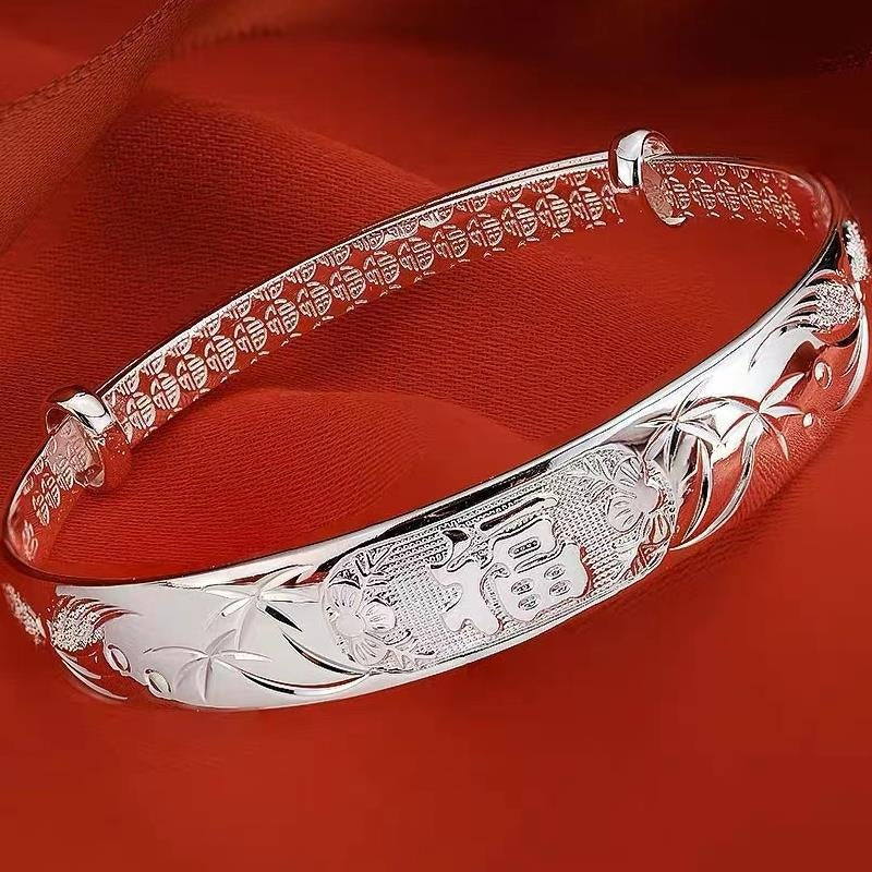 S999 Sterling Silver Women's Bracelet – Elegant, High-Quality Silver Jewelry Accessory