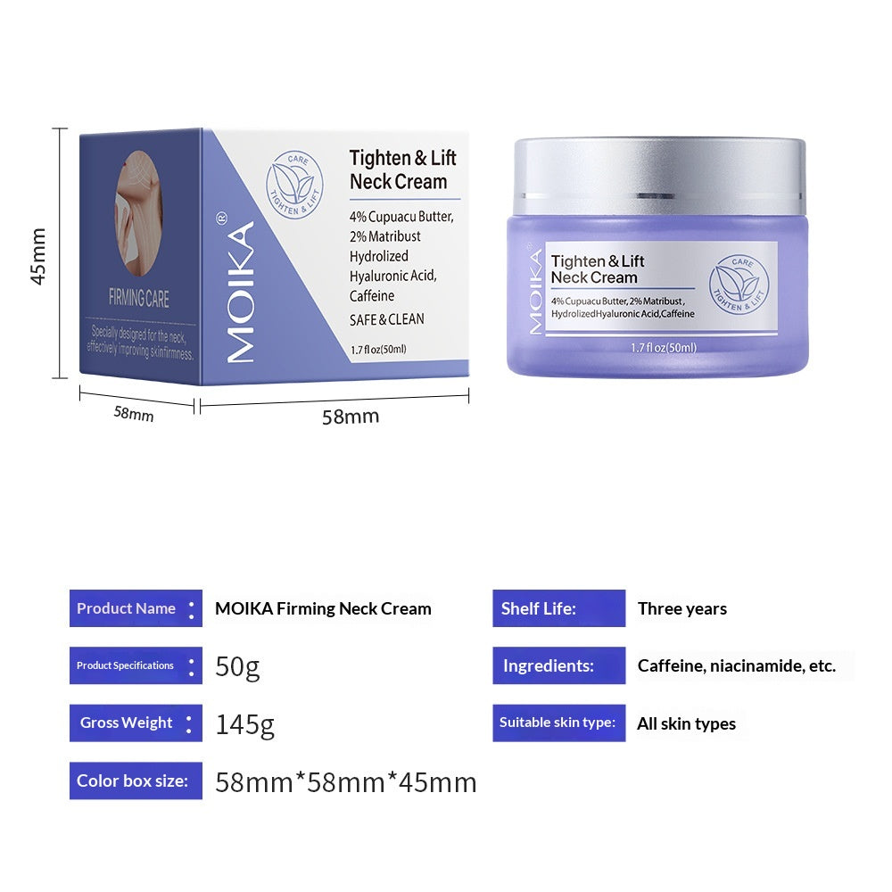 MOIKA Tighten & Lift Neck Cream (50ml) – Firming & Hydrating Formula
