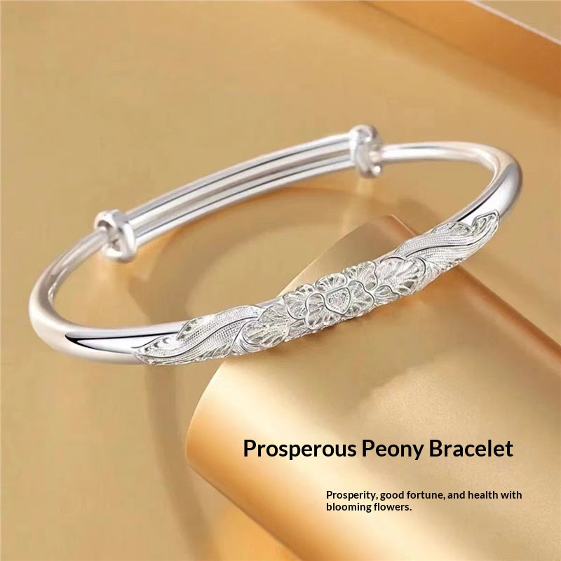 S999 Sterling Silver Women's Bracelet – Elegant, High-Quality Silver Jewelry Accessory