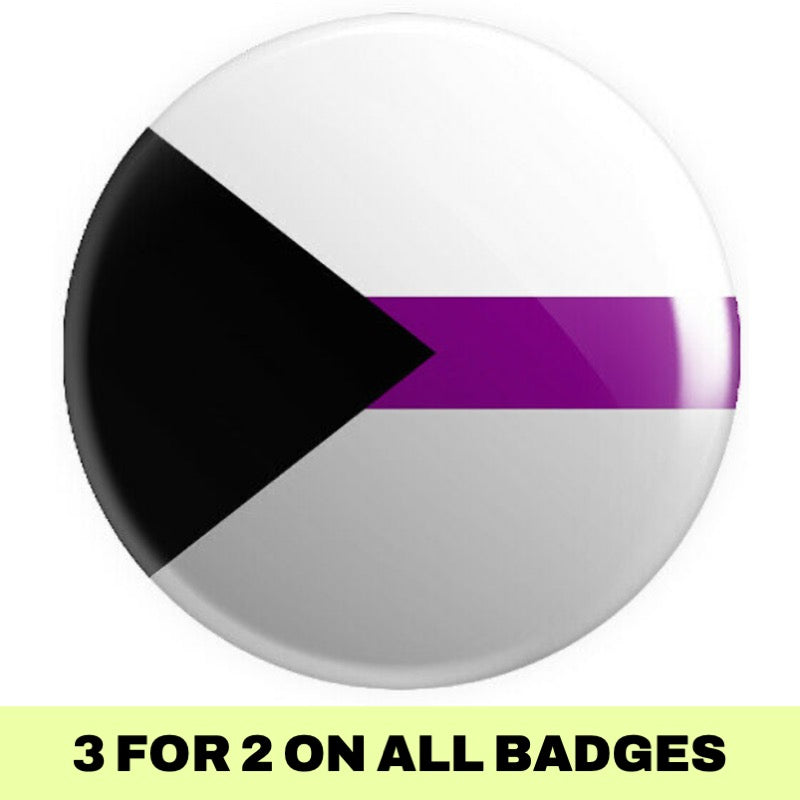 Demisexual Flag Button Badge