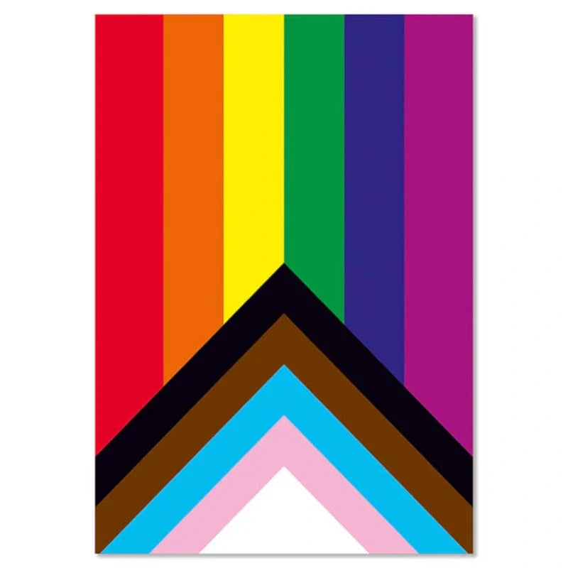 Progress Pride Flag Postcard