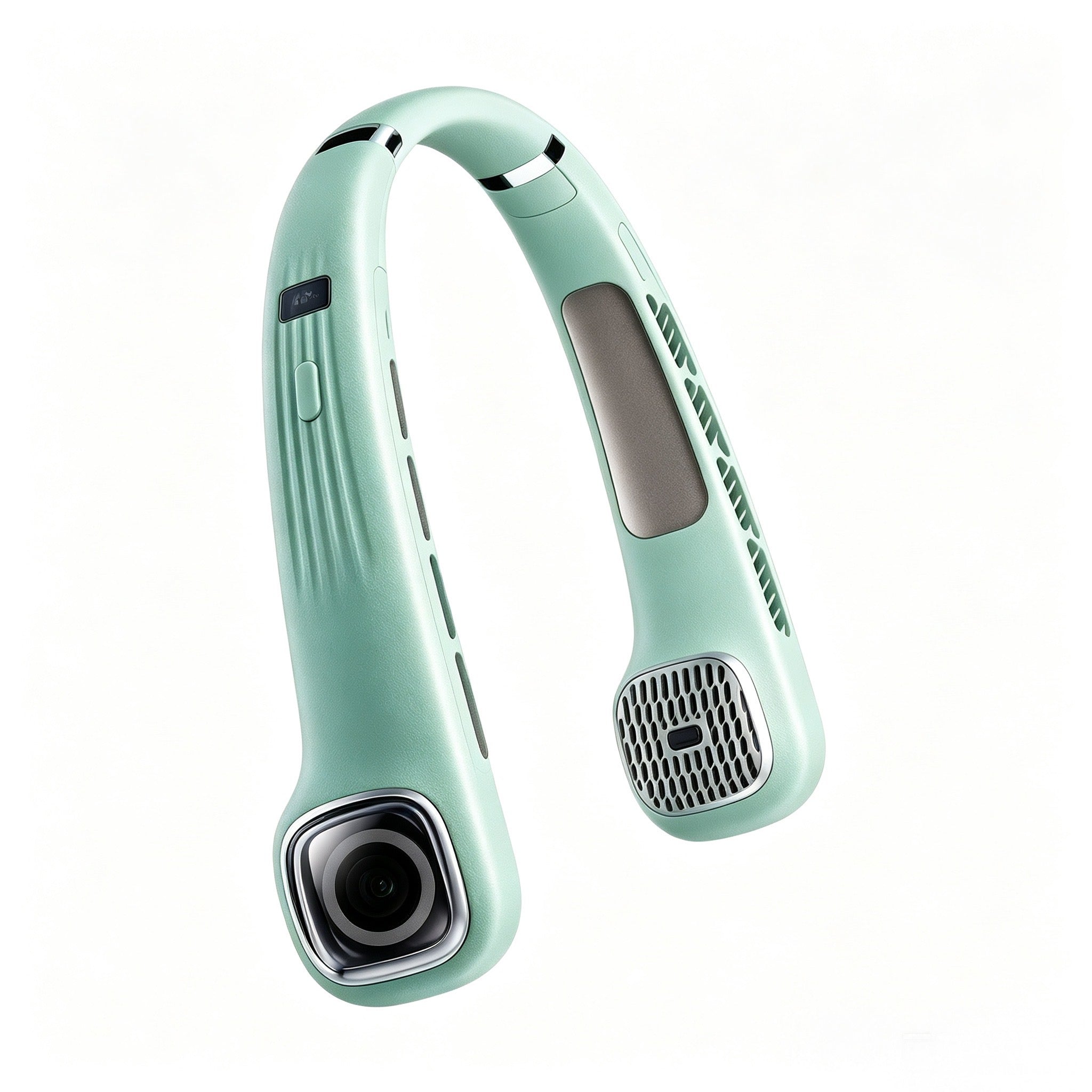 Ultra-Lightweight, Ultra-Quiet Hands-Free Neck Fan for Personal Cooling
