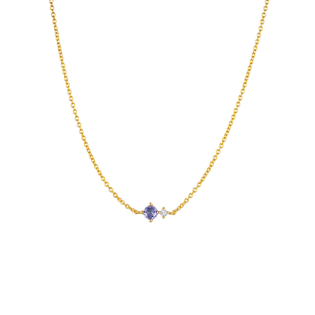 S925 Sterling Silver Necklace With Twelve Birthstone Pendants, A Light-luxury, Niche Design