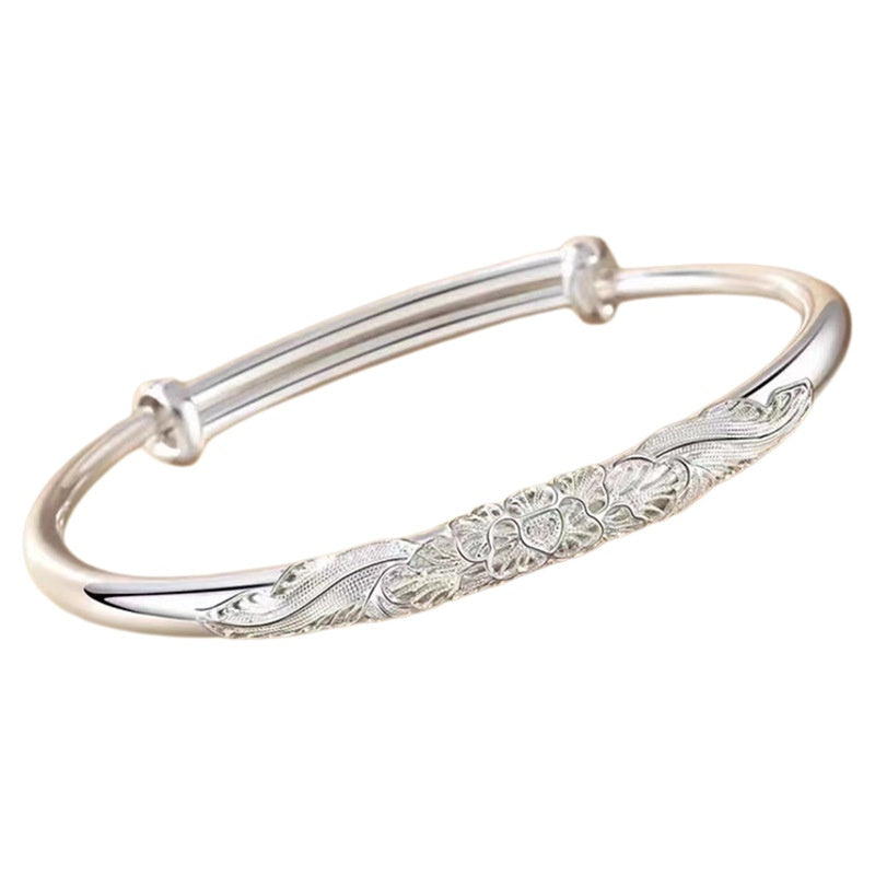 S999 Sterling Silver Women's Bracelet – Elegant, High-Quality Silver Jewelry Accessory