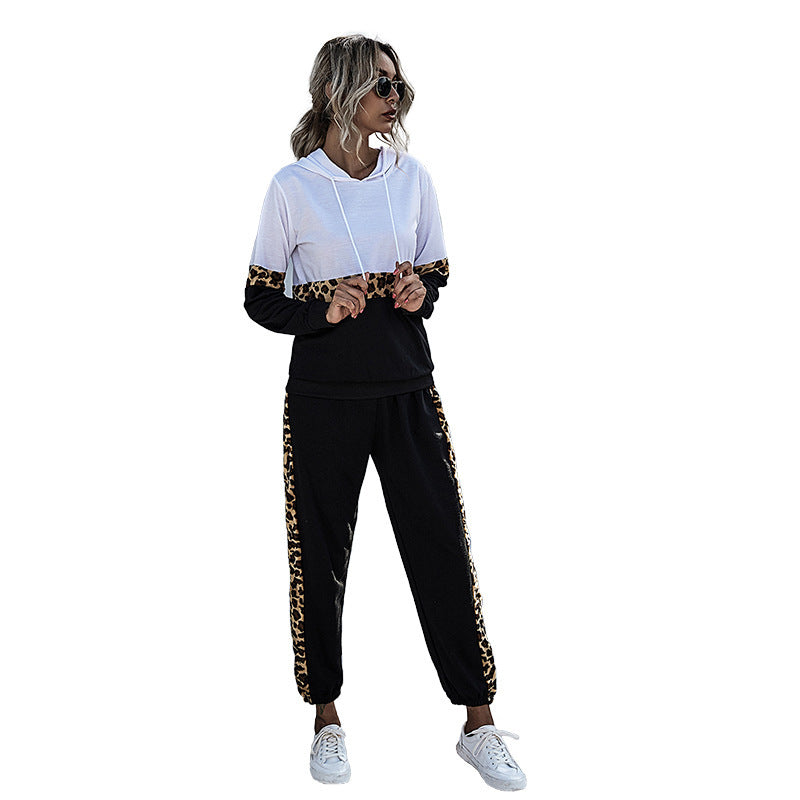 Fashionable Women's Two-Piece Set – Hooded Sweatshirt and Pants Comfortable Matching Outfit Stylish Casual Wear